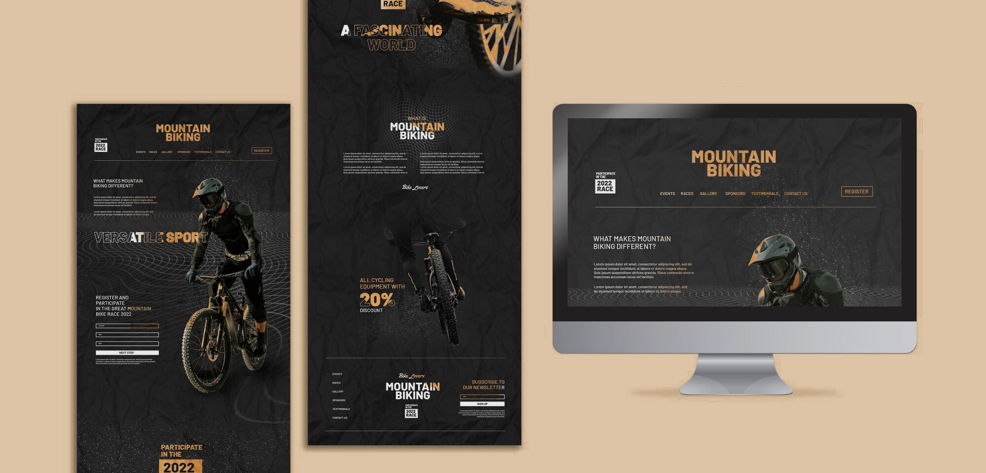 Active sports website example